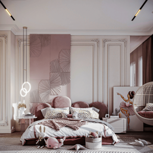 Pink Toddler Bed for Girls - Customizable Design