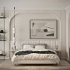 Paolo Upholstered Plain Headboard Bed