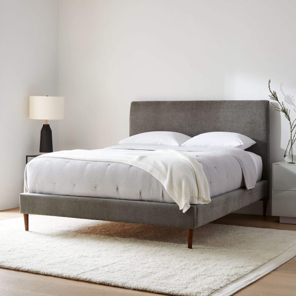 Modern Bedroom Furniture in Dubai | Andes Bed with Wood Legs