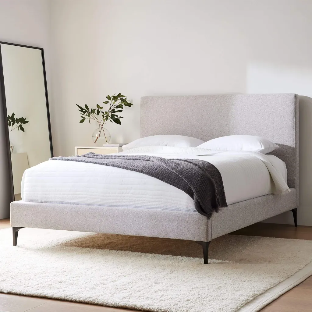 Emmett Nontufted Bed - Metal Legs