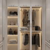 Elegant custom white wardrobe with soft-close drawers and classic design, ideal for homes in Dubai, Abu Dhabi, Ajman, Sharjah, and across UAE.