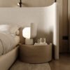 Custom nightstand and lamp Bespoke Furniture UAE