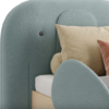 kids bed Dubai fabric detail upholstered custom bed UAE