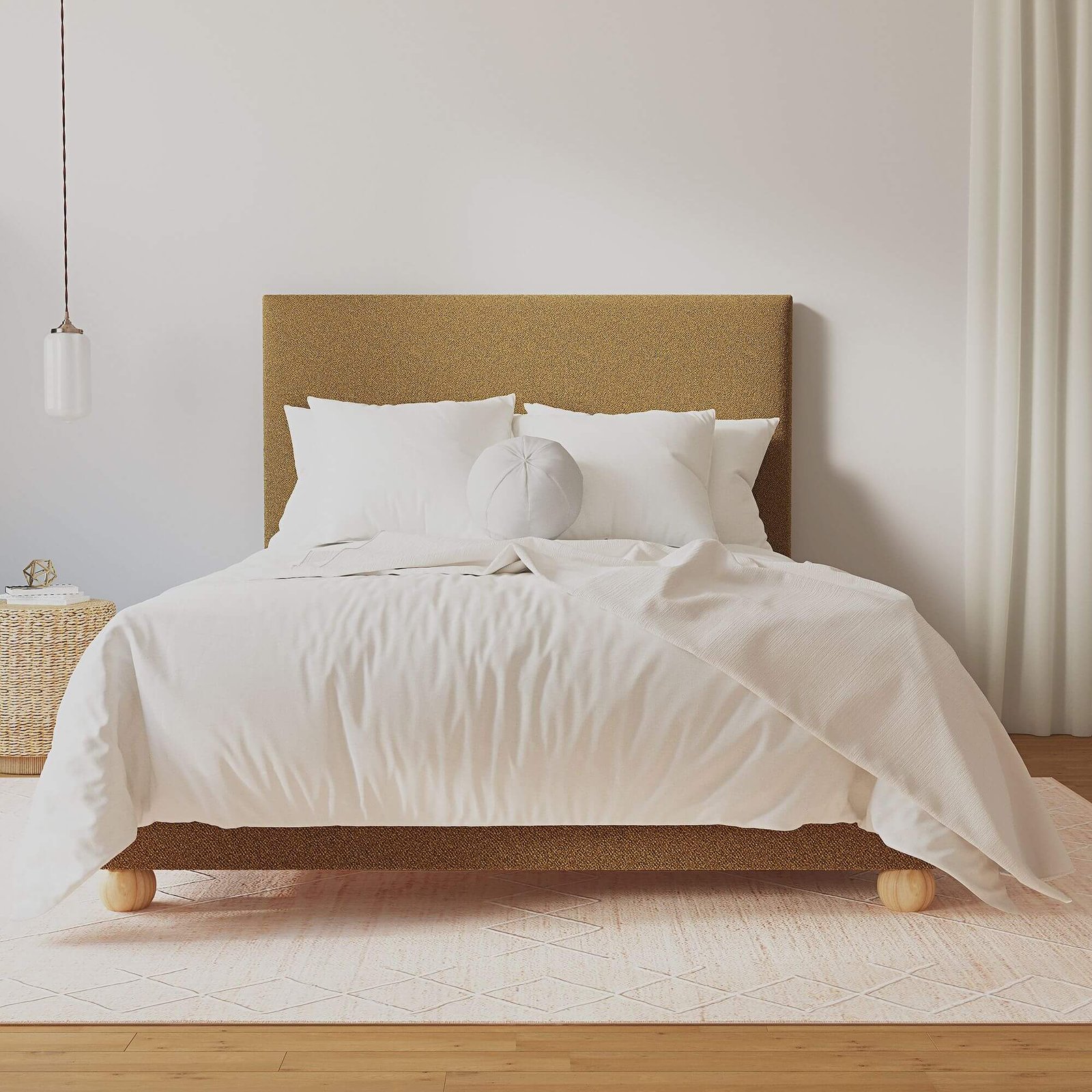 Bespoke Furniture UAE charcoal grey orb foot bed