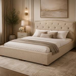 Luxury upholstered bed frame in Dubai UAE by Woodnix