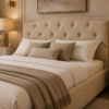 Custom luxury fabric bed frame in Dubai UAE