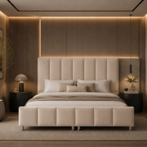 King size upholstered bed frame Dubai UAE