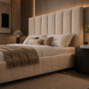 Luxury upholstered bed frame Dubai UAE by Woodnix