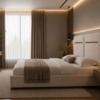 Custom luxury upholstered bed frame UAE