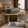 Custom upholstered bed frame Dubai UAE