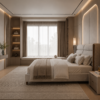 Modern custom upholstered bed frame UAE