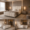 Modern designer upholstered bed UAE