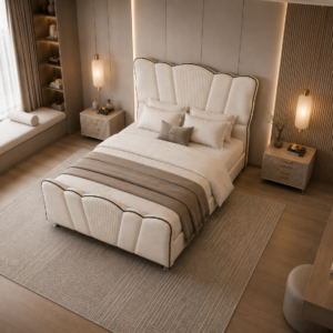 Luxury crown upholstered bed Dubai UAE